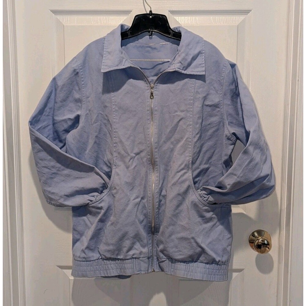 Y2K Lilac Zip Front Bomber Jacket Soft Girl Pastel Minimalist Lightweight‎